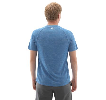 Under Armour Ua Tech Textured Ss Erkek T-Shirt Mavi