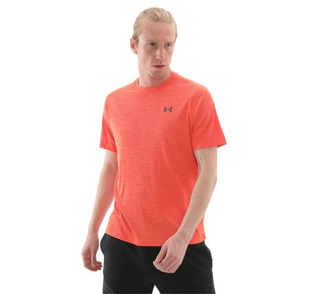 Under Armour Ua Tech Textured Ss Erkek T-Shirt Turuncu