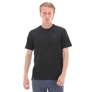 Under Armour Ua Tech Vent Jacquard Ss Erkek T-Shirt Siyah 0