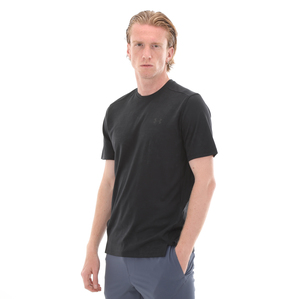 Under Armour Ua Tech Vent Jacquard Ss Erkek T-Shirt Siyah 1