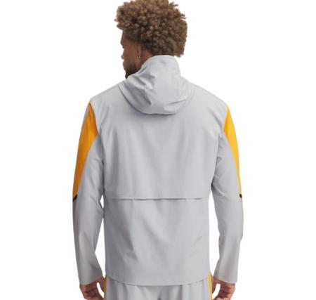 Under Armour Ua Velociti Storm Hooded Jkt Erkek Yağmurluk-Rüzgarlık Gri