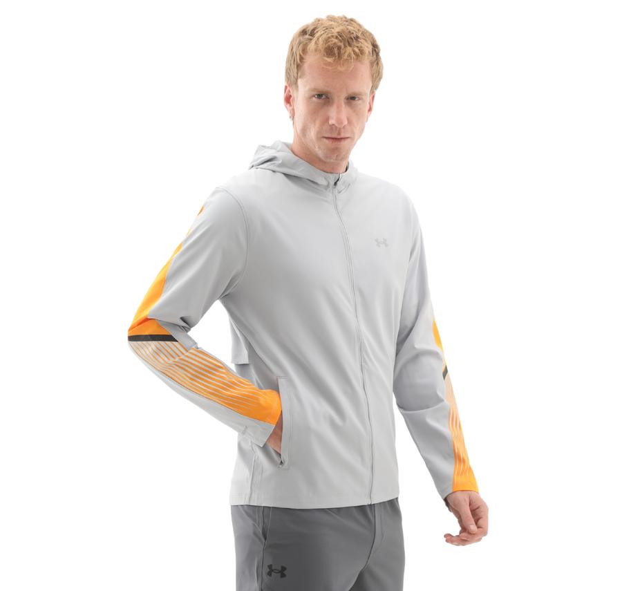 Under Armour Ua Velociti Storm Hooded Jkt Erkek Yağmurluk-Rüzgarlık Gri Under Armour Ua Velociti Storm Hooded Jkt Erkek Yağmurluk-Rüzgarlık Gri