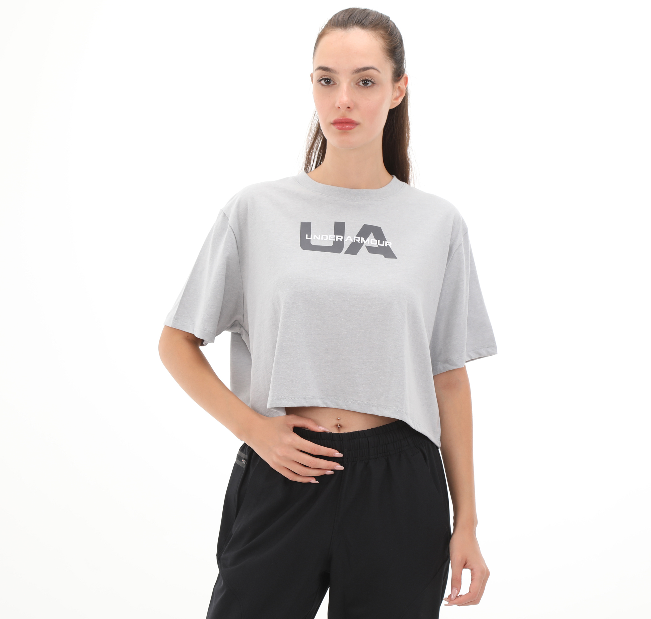 Женская футболка Under Armour Ua W Boxy Crop Branded Ss