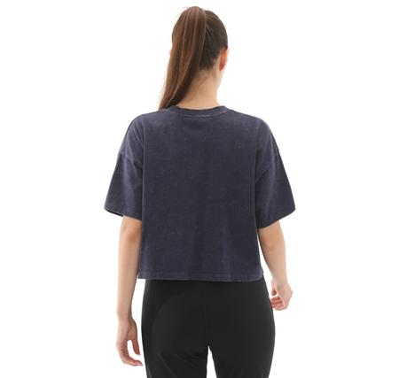 Under Armour Ua W Varsıty Crop Hw Ss Kadın T-Shirt Lacivert