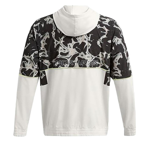 Under Armour Ua Zone Woven Prntd Jacket Erkek Yağmurluk-Rüzgarlık Siyah