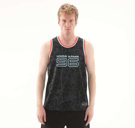 Under Armour Zone Pro Mesh Tank Printed Erkek T-Shirt Siyah