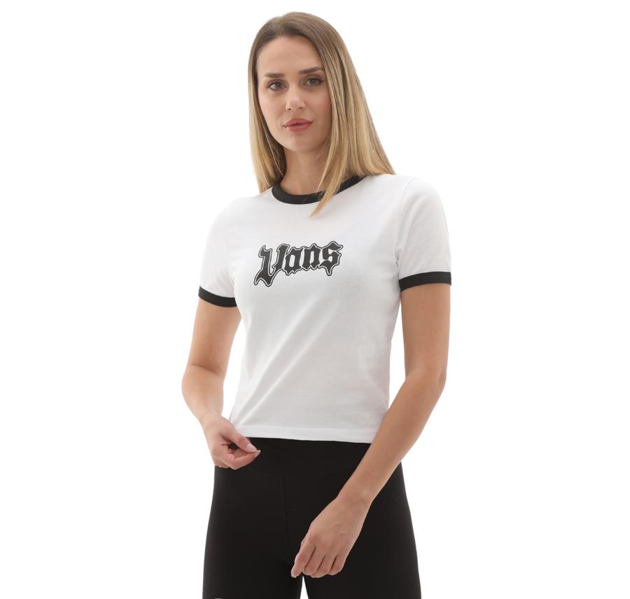 Vans Apple Boom Rınger Tee Kadın T-Shirt Beyaz Vans Apple Boom Rınger Tee Kadın T-Shirt Beyaz