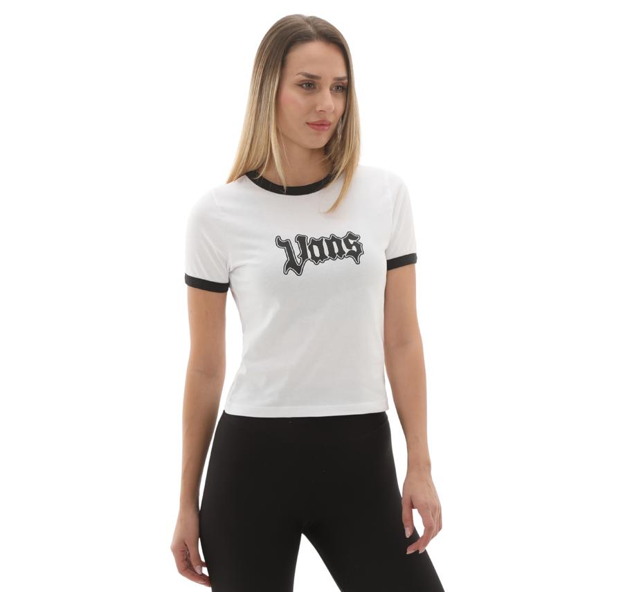 Vans Apple Boom Rınger Tee Kadın T-Shirt Beyaz Vans Apple Boom Rınger Tee Kadın T-Shirt Beyaz