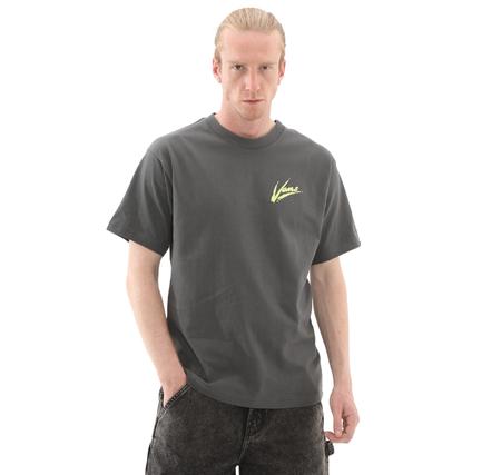 Vans Brush Script Loose Ss Erkek T-Shirt Gri