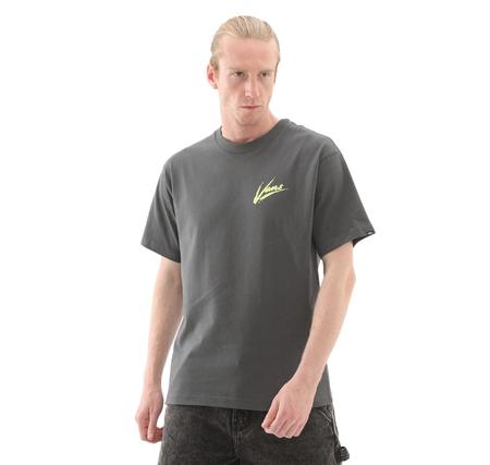 Vans Brush Script Loose Ss Erkek T-Shirt Gri