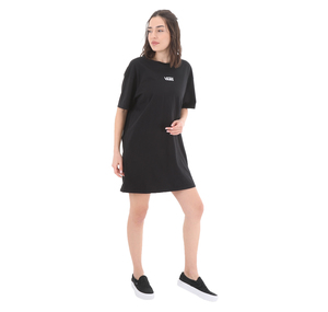 Vans Center Vee Tee Dress Kadın Elbise - Etek Siyah 1