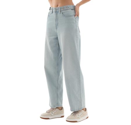 Vans Cinched Check 5 Baggy Kadın Pantolon Mavi Vans Cinched Check 5 Baggy Kadın Pantolon Mavi