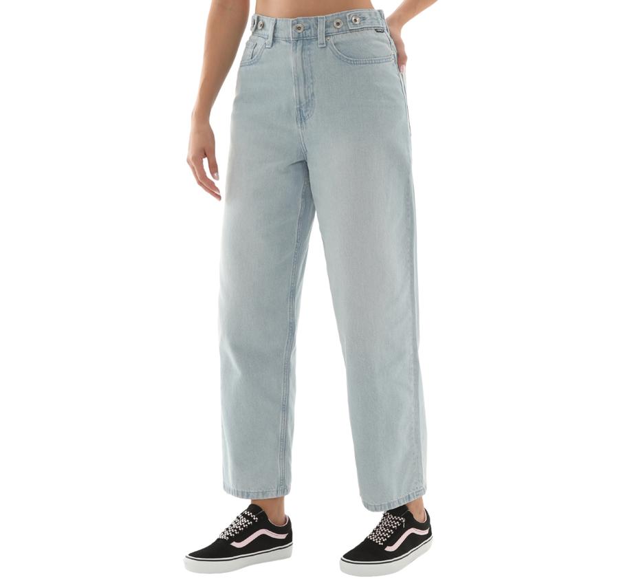 Vans Cinched Check 5 Baggy Kadın Pantolon Mavi Vans Cinched Check 5 Baggy Kadın Pantolon Mavi