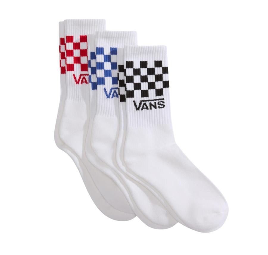 Vans Classic Check Crew Çorap Beyaz Vans Classic Check Crew Çorap Beyaz