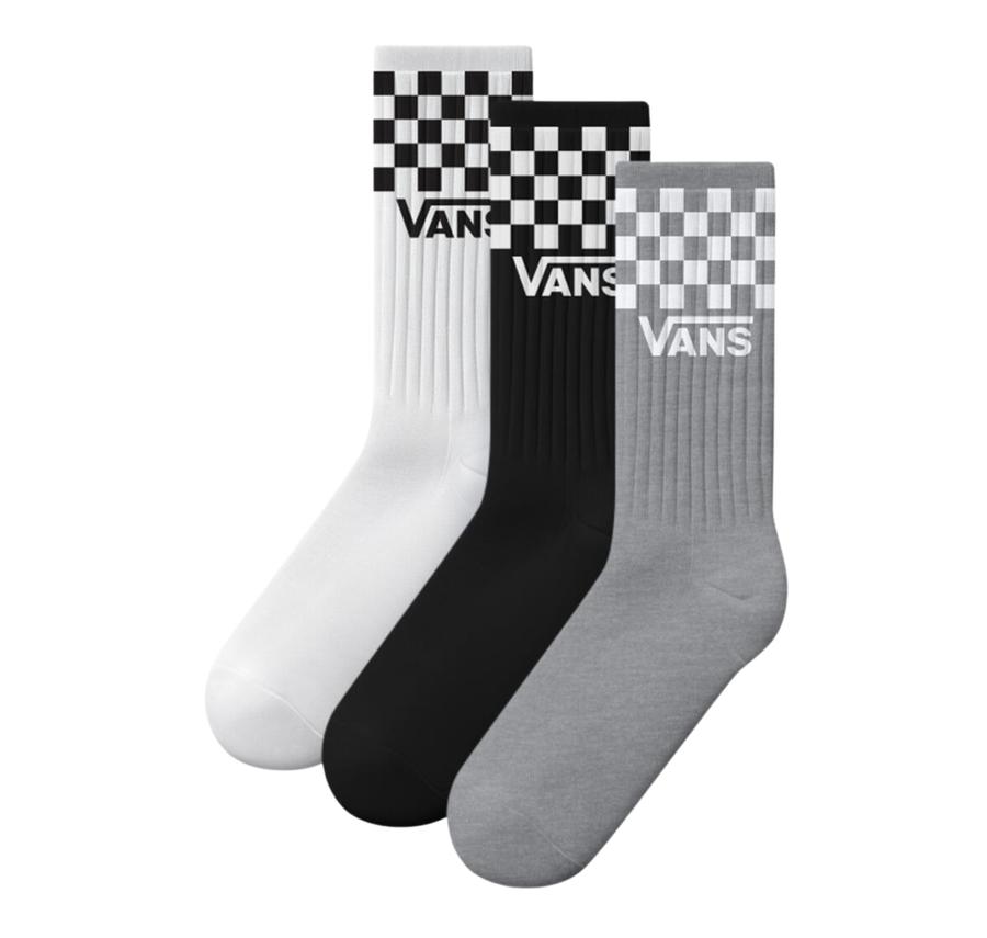 Vans Classic Check Crew Çorap Gri Vans Classic Check Crew Çorap Gri