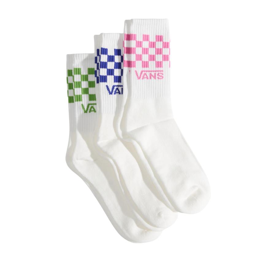 Vans Classic Check Crew Çorap Beyaz Vans Classic Check Crew Çorap Beyaz