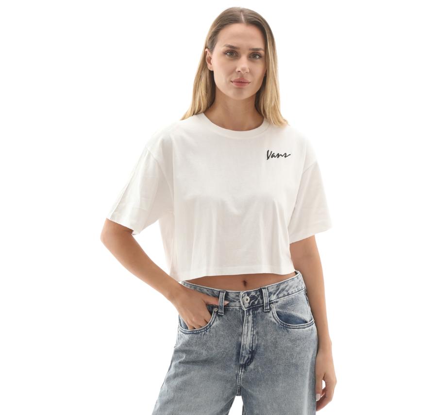 Vans Classic Script Kadın T-Shirt Beyaz Vans Classic Script Kadın T-Shirt Beyaz