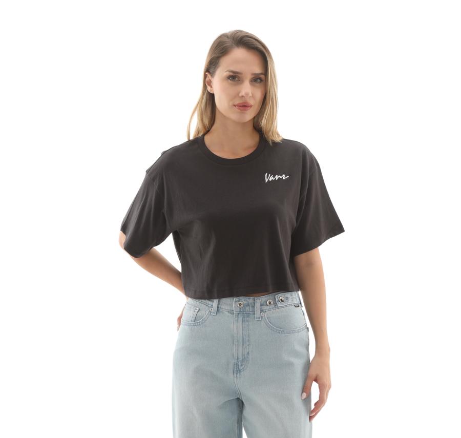 Vans Classic Script Kadın T-Shirt Siyah Vans Classic Script Kadın T-Shirt Siyah