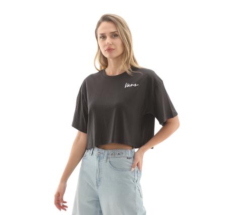 Vans Classic Script Kadın T-Shirt Siyah