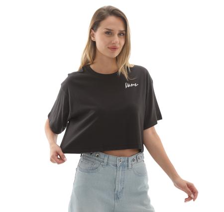 Vans Classic Script Kadın T-Shirt Siyah