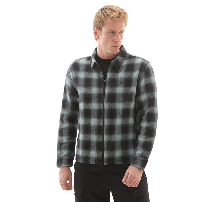 Vans Crestmont Plaid Shacket Erkek Ceket Açık Mavi Vans Crestmont Plaid Shacket Erkek Ceket Açık Mavi