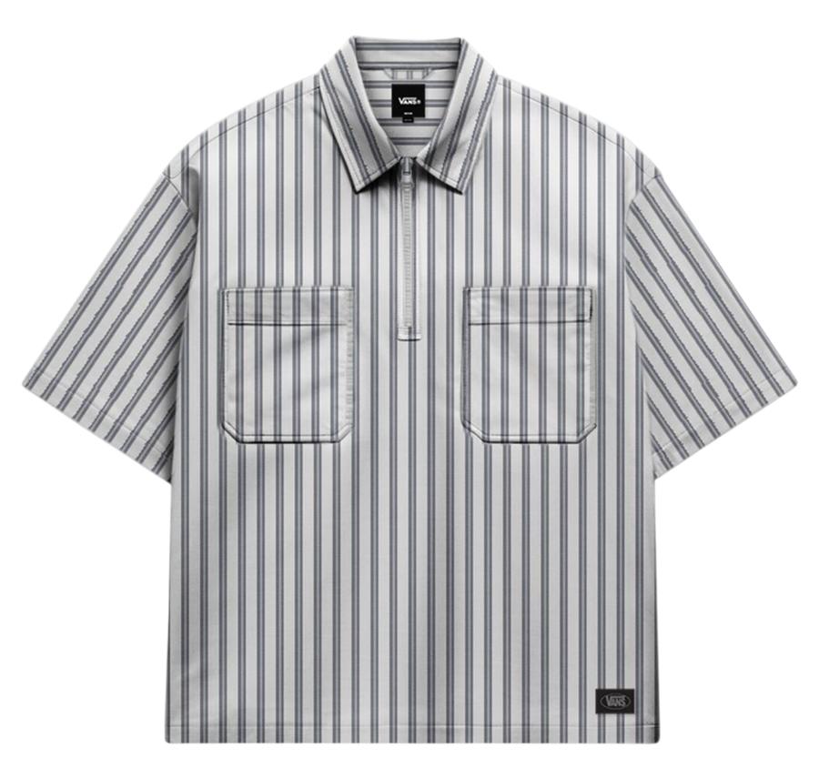 Vans Cropped Zip Ss Woven Erkek T-Shirt Gri Vans Cropped Zip Ss Woven Erkek T-Shirt Gri