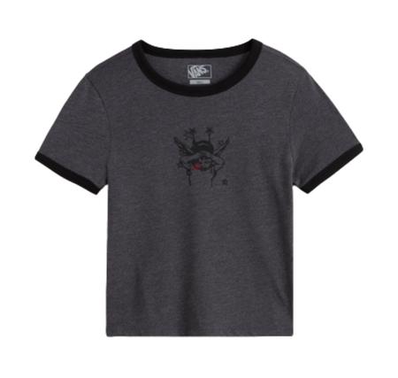 Vans Cruzing Ringer Tee Kadın T-Shirt Antrasit