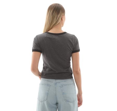 Vans Cruzing Ringer Tee Kadın T-Shirt Antrasit