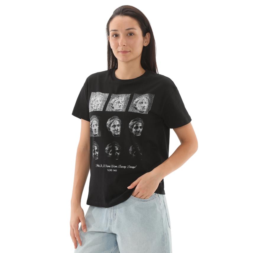 Vans Decay Oversized Ss Kadın T-Shirt Siyah Vans Decay Oversized Ss Kadın T-Shirt Siyah
