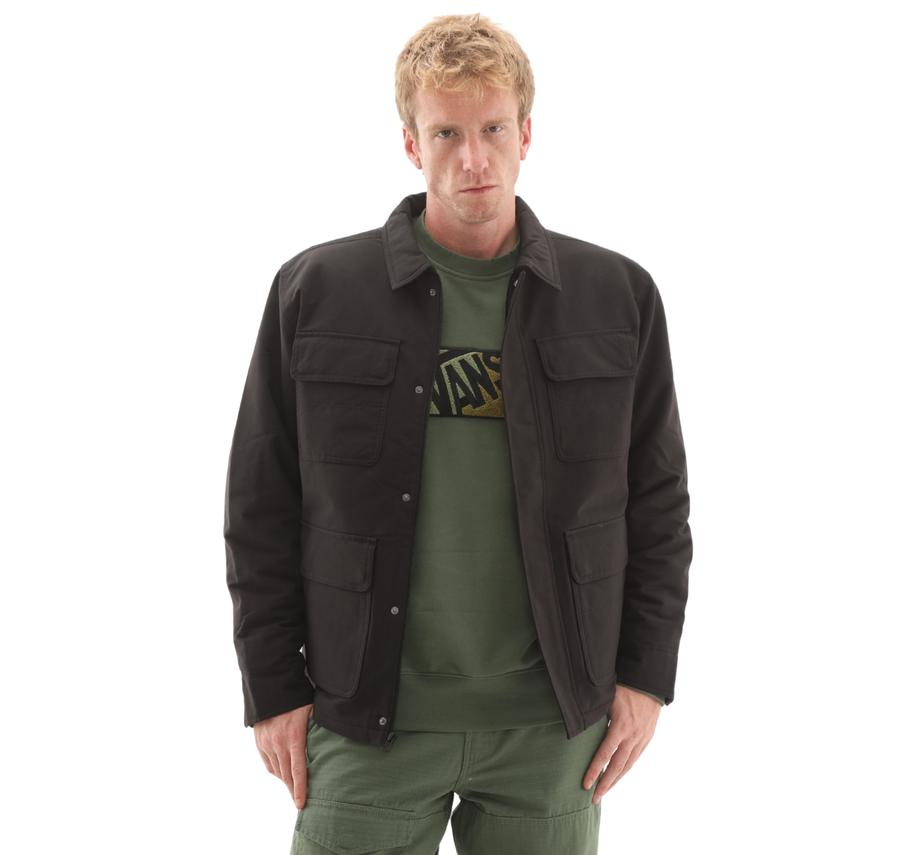 Vans Drill Chore Nylon Jacket Erkek Ceket Siyah Vans Drill Chore Nylon Jacket Erkek Ceket Siyah
