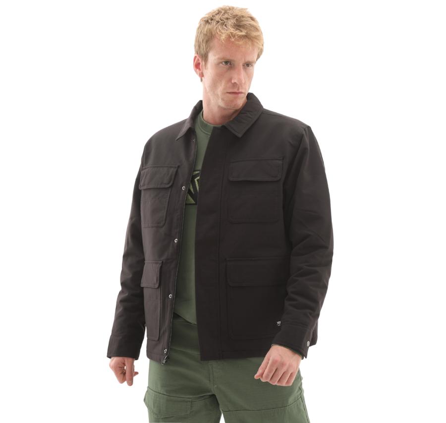 Vans Drill Chore Nylon Jacket Erkek Ceket Siyah Vans Drill Chore Nylon Jacket Erkek Ceket Siyah