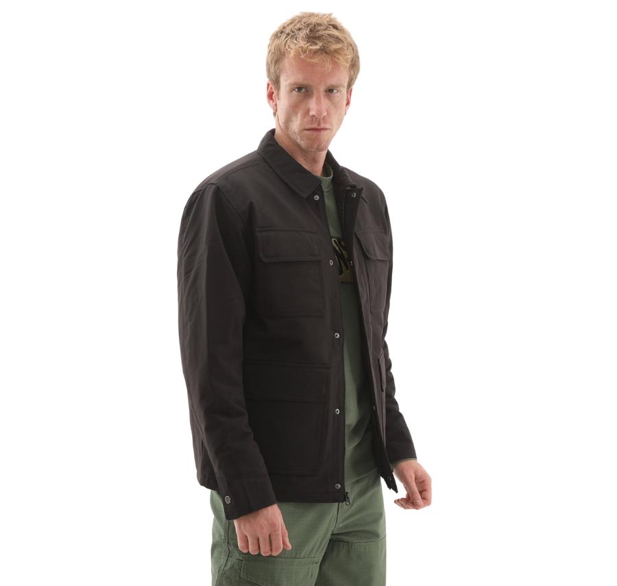 Vans Drill Chore Nylon Jacket Erkek Ceket Siyah Vans Drill Chore Nylon Jacket Erkek Ceket Siyah