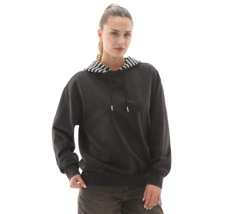Vans Effy Hooded Crew Kadın Sweatshirt Siyah
