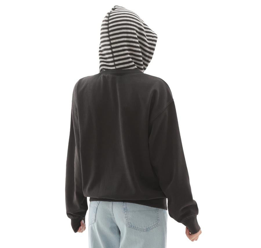 Vans Effy Hooded Crew Kadın Sweatshirt Siyah Vans Effy Hooded Crew Kadın Sweatshirt Siyah