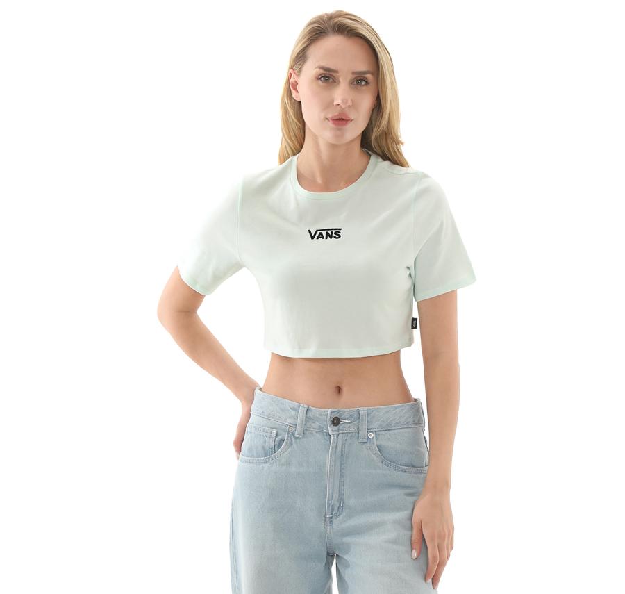Vans Flying V Crew Crop Iı Kadın T-Shirt Yeşil Vans Flying V Crew Crop Iı Kadın T-Shirt Yeşil