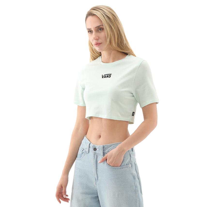 Vans Flying V Crew Crop Iı Kadın T-Shirt Yeşil Vans Flying V Crew Crop Iı Kadın T-Shirt Yeşil
