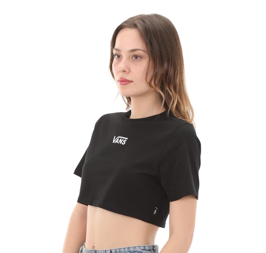 Vans Flying V Crew Crop Iı Kadın T-Shirt Siyah Vans Flying V Crew Crop Iı Kadın T-Shirt Siyah
