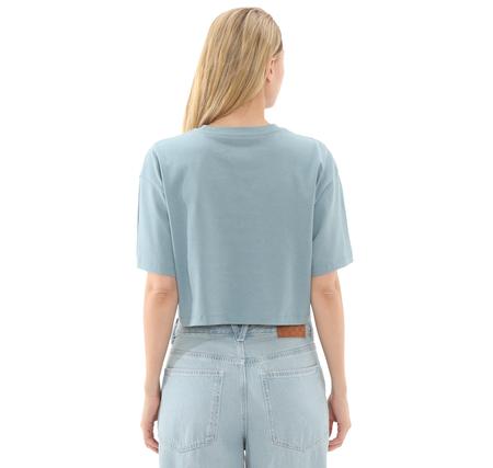 Vans Follow Relax Crop Ss Kadın T-Shirt Mavi