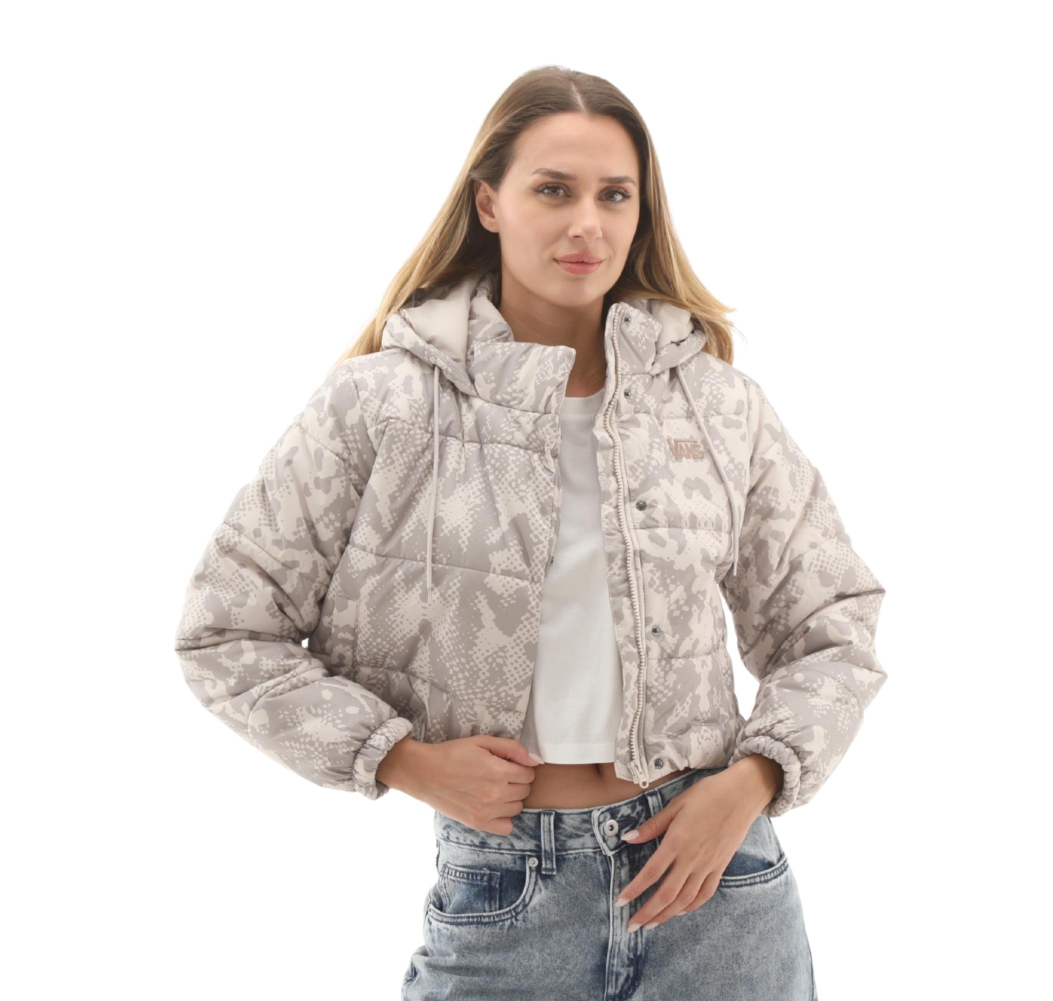 Женская куртка Vans Hillgate Aop Cropped Puffer