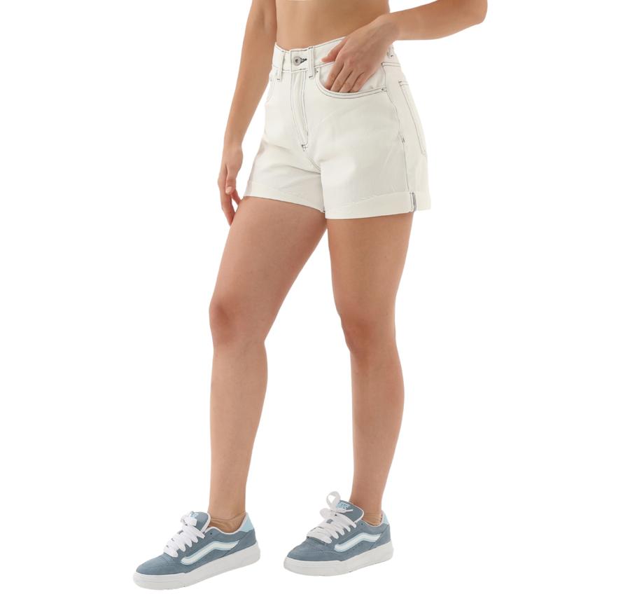 Vans Jennifer Shortie Kadın Şort Ve Kapri Beyaz Vans Jennifer Shortie Kadın Şort Ve Kapri Beyaz