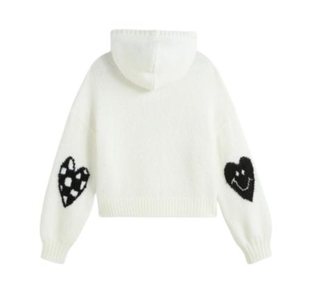 Vans Kawaii Sweater Hoodie Kadın Sweatshirt Beyaz