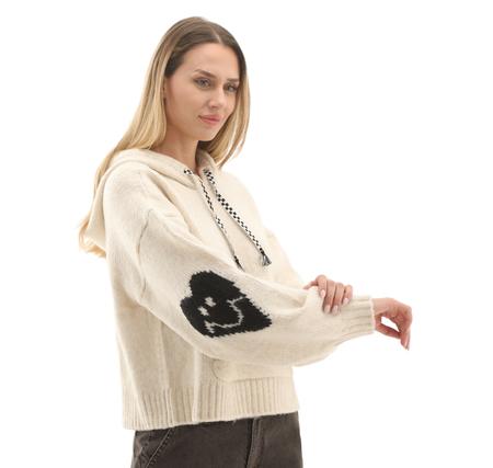 Vans Kawaii Sweater Hoodie Kadın Sweatshirt Beyaz
