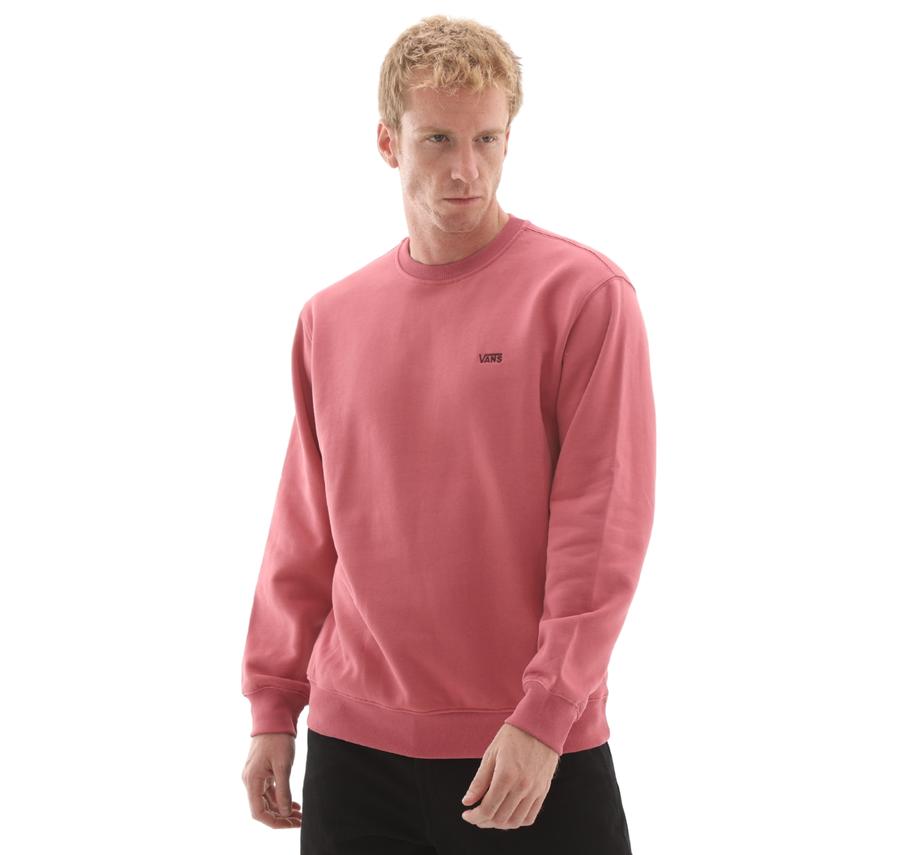 Vans Left Chest Iı Loose Crew Erkek Sweatshirt Pembe Vans Left Chest Iı Loose Crew Erkek Sweatshirt Pembe