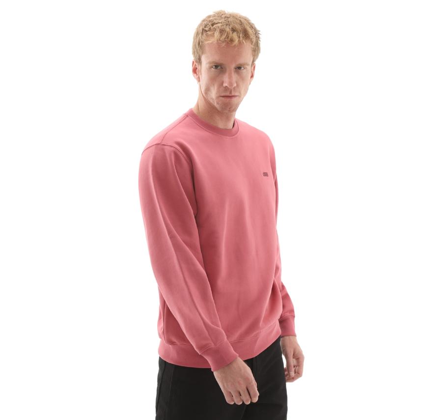 Vans Left Chest Iı Loose Crew Erkek Sweatshirt Pembe Vans Left Chest Iı Loose Crew Erkek Sweatshirt Pembe