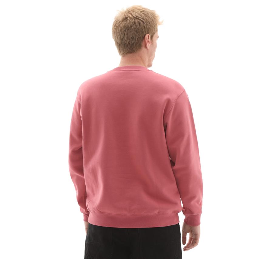 Vans Left Chest Iı Loose Crew Erkek Sweatshirt Pembe Vans Left Chest Iı Loose Crew Erkek Sweatshirt Pembe
