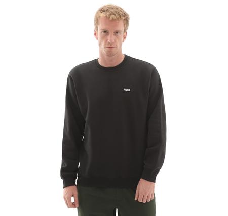 Vans Left Chest Iı Loose Crew Erkek Sweatshirt Siyah