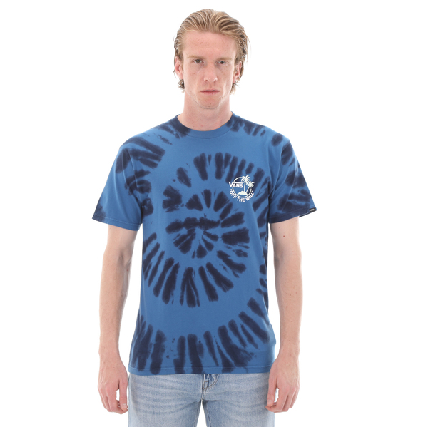 Vans Mını Dual Palm Tıe Dye Ss Tee Erkek T-Shirt Mavi