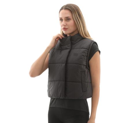 Vans Mte Hillgate Cropped Vest Kadın Siyah