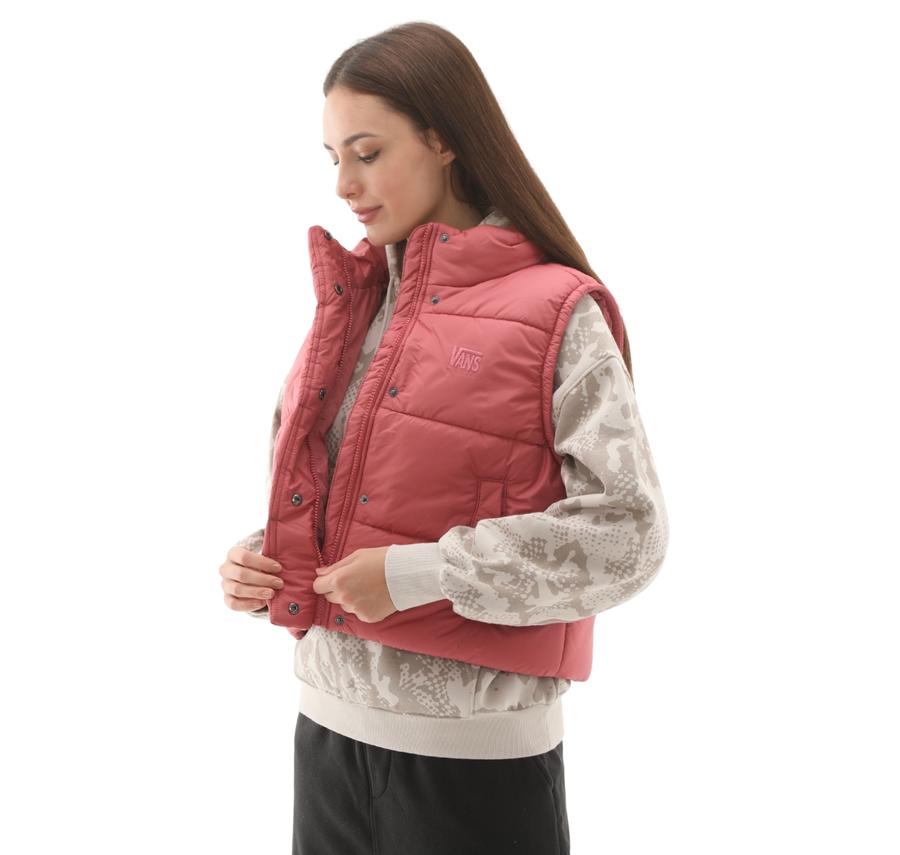 Vans Mte Hillgate Cropped Vest Kadın Yelek Pembe Vans Mte Hillgate Cropped Vest Kadın Yelek Pembe