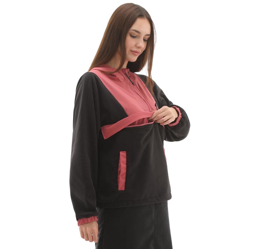 Vans Mte Kennett Polar Fleece Hz Hoodie Kadın Sweatshirt Siyah Vans Mte Kennett Polar Fleece Hz Hoodie Kadın Sweatshirt Siyah